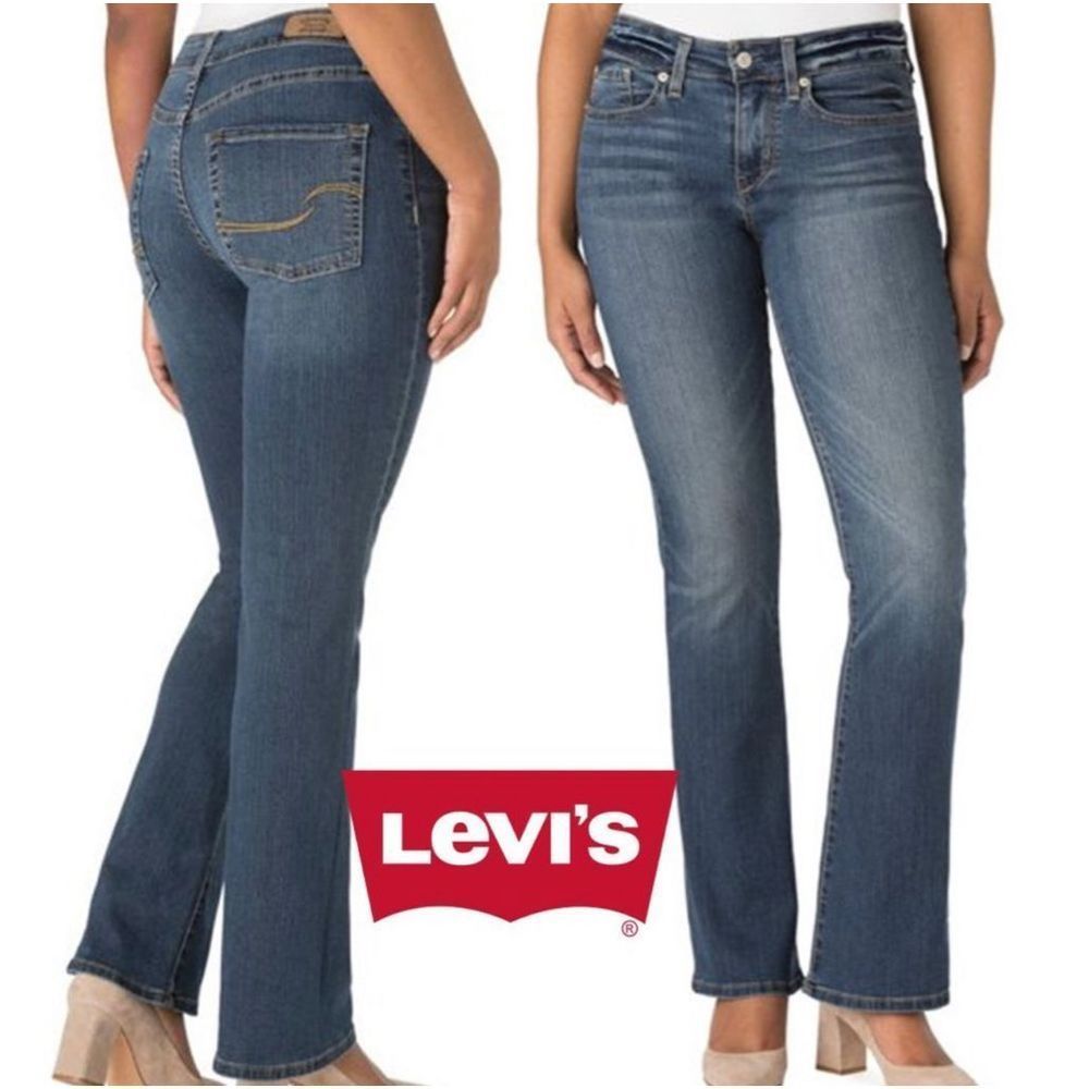 LEVI’S Misses Mid-Rise Bootcut Jeans Size 6 Short